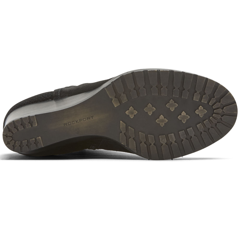 Rockport Boots Dame Svart - Hollis V-Cut - AYVT68127